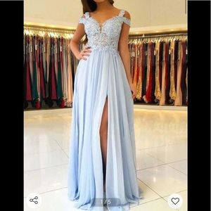 Baby blue long Gown